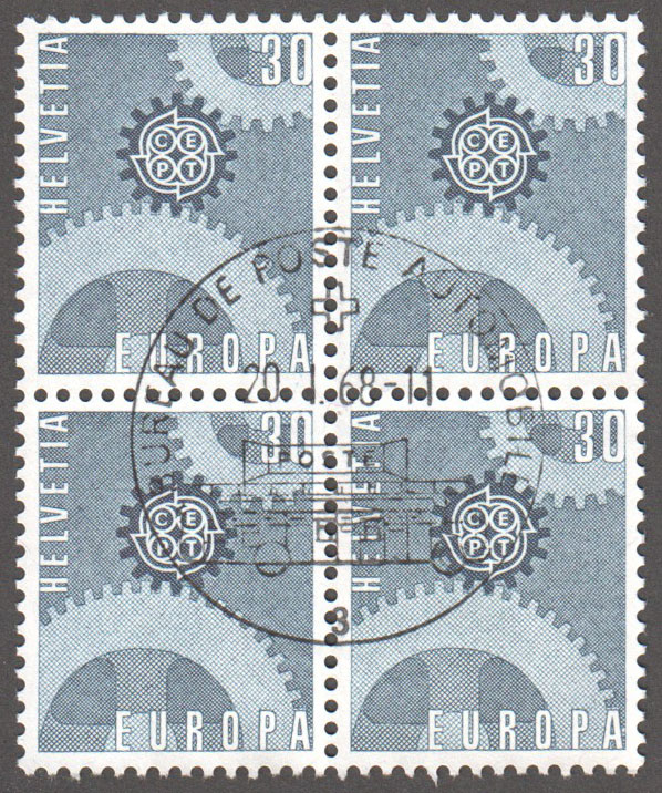 Switzerland Scott 482 Used Block - Click Image to Close